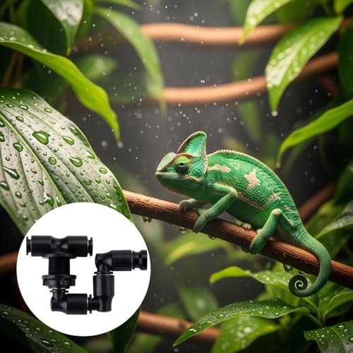 Aquarium Reptile Misting Nozzle System, 2 Pcs Small Bone Design, 0.55 in / 14 Mm, Pulse Spray for Rainforest Setup