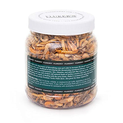 Fluker's Medley Treat for Aquatic Turtles, River Shrimp, Mealworms, and Crickets, 1.5 oz | For Aquatic Turtles, River Shrimp, Mealworms, and Crickets - size: 1.5 Ounce (Pack of 1)