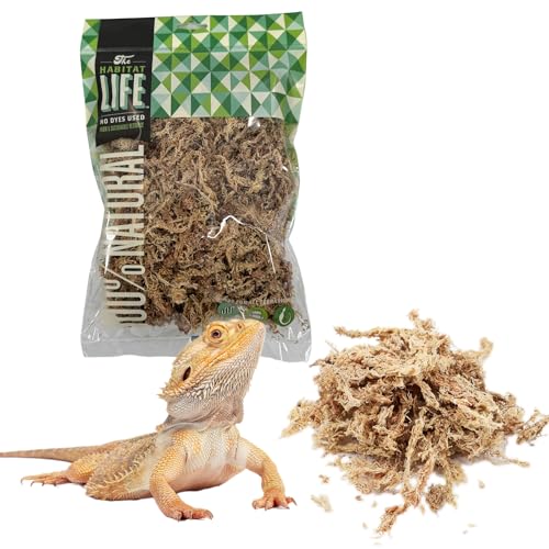 Sphagnum Moss for Terrarium Habitats, Small 1-Pack | Preserved Moss for Reptiles, Amphibians & Invertebrates Terrariums, Humidity Control, Soft, Dye-Free, Family Owned, USA Made - size: Small 1-pack, style: Sphagnum Moss