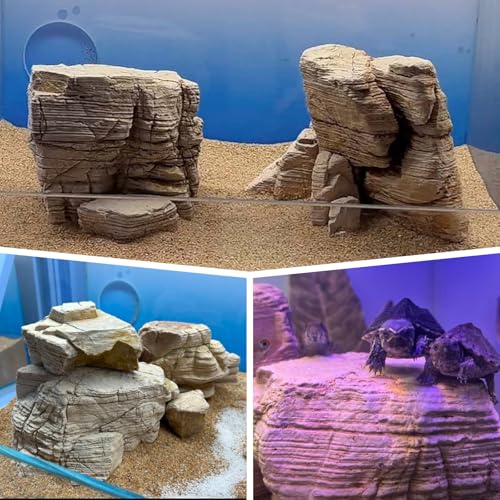 Natural Rock Stones Aquarium Rocks for Fish Tank Decoration Aquarium Landscaping Models Reptile and Amphibian enclosures-40lb(12-14Pcs) 2-9inch - size: 40lb (2-9inch 12-14Pcs)
