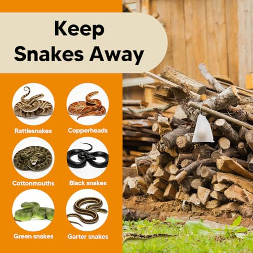 Snake Repellent for Outdoors, Snake Repellent Indoor, Snake Deterrent for Yard Pet Safe, Snake Out Repellant for Garden/Lawn/Garage - 8 Pack - size: 0.9 Ounce (Pack of 8)