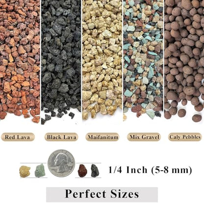 FANTIAN 2 lbs Maifanitum Stone for Plant, 5-8 MM Gravel Rocks for Succulent | Succulent Cactus Soil Potting Mix, Promote Soil Root Growth, Water Drainage and Plant Growth - color: Maifanitum