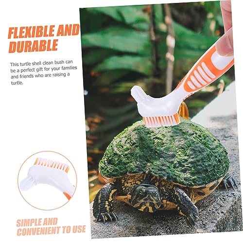 Mipcase 4pcs Turtle Shell Cleaning Brush Double-Sided Portable Reptile Tank Supplies - color: Multix2pcs, size: 16x5cmx2pcs