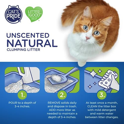 Cat's Pride Natural Lightweight Hypoallergenic Clumping Litter 10lb