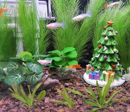 M2cbridge Plastic Fish Tank Plants Soft Silk Water Grass Reptile Waterweed for Terrarium Simulate Aquatic and Aquarium Landscape(2pcs,8") - size: 2pcs,8"