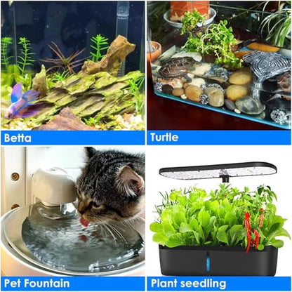 Aquarium Heater 50W Super Small Fish Tank Heater with Digital Display Thermostat, Alumina Ceramic Betta Tank Heater Turtle Heater for 5-10 Gallon Tanks - size: For Aquariums ≤ 10 Gal