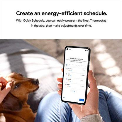 Google Nest Thermostat - Smart Thermostat for Home - Programmable Wifi Thermostat - Charcoal - color: Charcoal