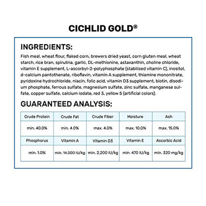 Hikari 8.8-Ounce Cichlid Gold Floating Pellets for Pets, Mini - color: Black, size: 8.8 Ounce (Pack of 1)