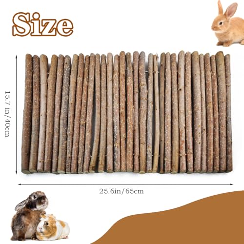 kathson Rabbit Bridge Wooden Hamster Climbing Tunnel Bunny Extra Large Ladder Wood Flexible Hideout for Guinea Pig Chinchilla Ferret Hedgehog Rat Squirrel and Other Rodents(26 x 16 in) - size: XL (26.0 x 16.0 inches)