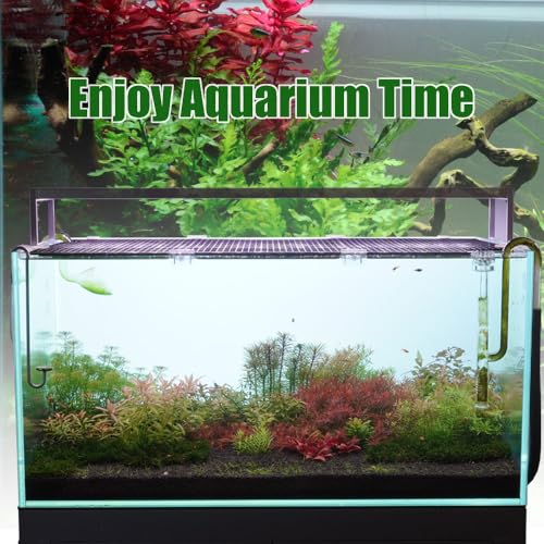 LINLAN 6 Pieces Aquarium Lid Clips, Transparent ABS Plastic Rimless Fish Tank Top Cover Support, Suitable for Plastic Dividers and DIY Anti-Jump