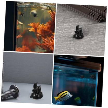 UKCOCO 12Pcs Aquarium Suction Cups with Clips Durable Hose Holders for Fish Tank Setup for Airline Tubing Decorations Shrimp Nests and Reptile Hammocks