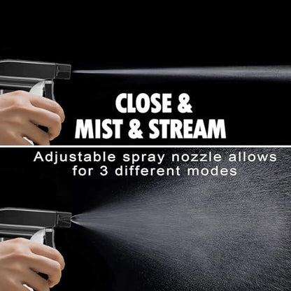 4Pack Plastic Spray Bottles for Cleaning - 10oz/300ml - Mist Stream - No Clog No Leak, Easy to Grip with Adjustable Nozzle - BPA Free | Mist Stream - No Clog No Leak, Easy to Grip with Adjustable Nozzle for Hair, Cooking, Cleaning - BPA Free - size: 10oz,