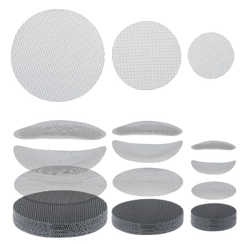150Pcs Pot Inserts for Planters, 3.94/2.95/1.97 Inch Round Bonsai Mesh Screen/Plastic Mesh Sheet, Reusable Flower Pot Hole Meshes, Prevent Soil Loss, Succulents