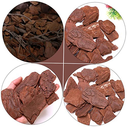 Happyyami 1pack Reptiles Breeding Box Pine Bark Substrate for Tortoise Habitat Decoration Natural Pine Material Pack for Reptiles and Animals
