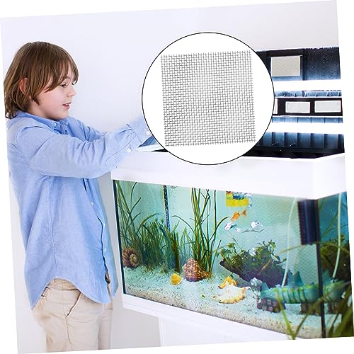 8pcs Fish Tank Breeding Net Stainless Steel Mesh Pad for Aquatic Plant Substrate Moss Met Grass Plant Fixed Net
