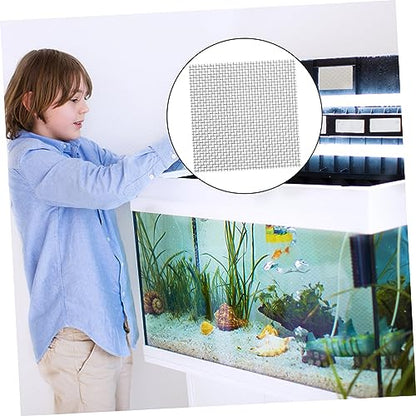8pcs Fish Tank Breeding Net Stainless Steel Mesh Pad for Aquatic Plant Substrate Moss Met Grass Plant Fixed Net