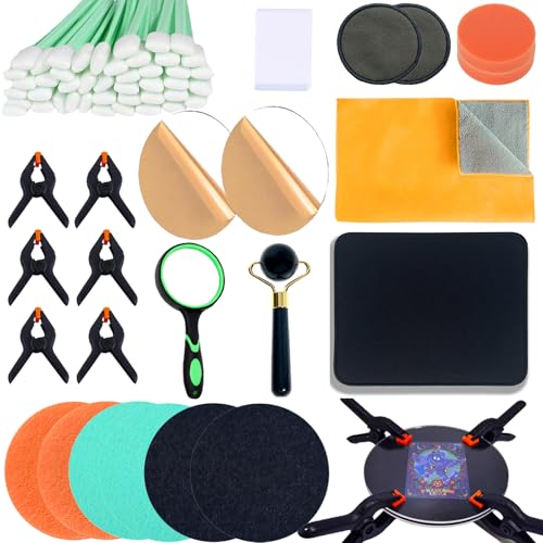 Luxiys 174 Pcs Trading Card Cleaning Care Tool Accessory Kit, Sports Card Care Flattening Cleaning Kit