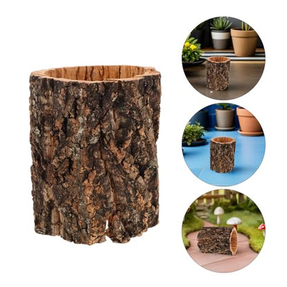 POPETPOP Reptile Hideout Cork Bark: Wood Tree Trunk Climbing Hide Terrarium Decor Shelter Cave for Gecko Lizard Snake Hermit Crab Bearded Dragons Tank Decor, 5. 89 X 4. 91 X 4. 91 Inches - size: 5.89 X 4.91 X 4.91 Inches