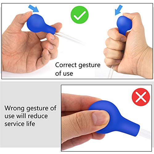 Aquarium Choice Coral Feeder Long Syringe Tube Liquid Fertilizer Feeder SPS HPS Marine Reef Coral Feeder Tool Fish Excreta Cleaner (6 Units 46.5CM/18.3 Inch) - size: 6 units 46.5CM/18.3 Inch