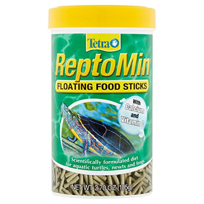 Tetra ReptoMin Floating Food Sticks, Food for Aquatic Turtles, Newts and Frogs, 3.7 oz - size: 3.7 Ounce (Pack of 1)