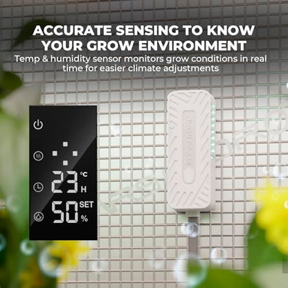 MARS HYDRO 2026 New Plant Humidifier 6L with Adjustable Humidity | Timer Function,Ultrasonic Precise and Silent Operation,No-Leak Seal for Grow Tent,Indoor Planting,Greenhouse - size: 6L