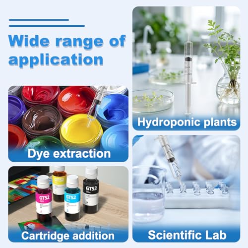 5ml Syringe with Measurement for Scientific Labs, Feeding Pets, Refilling and Measuring Liquids,Dispensing,with Cap (5PCS, 5ml) - size: 5PCS-5ml