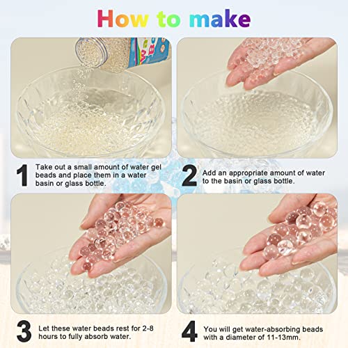 ZTML MS 150,000 Pieces Clear Vase Filler Beads - color: Clear-150000pcs