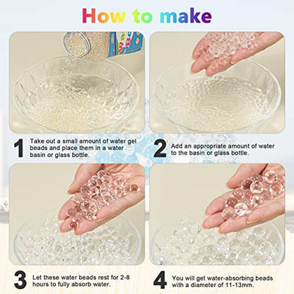 ZTML MS 150,000 Pieces Clear Vase Filler Beads - color: Clear-150000pcs