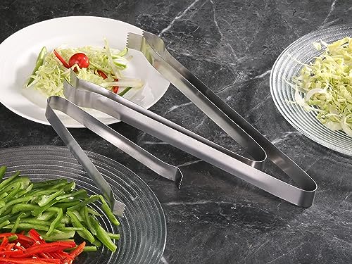 New Star Foodservice 42283 Restaurant-Grade Pom Tong, Stainless Steel, 12 inch, Set of 6, Silver - size: 12-Inch - 6 Pack