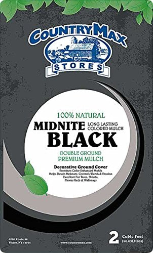 Midnite Black Premium Hardwood Mulch, 2 Cu. Ft. - color: Black Premium Hardwood