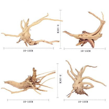 BESPORTBLE 1Pcs Natural Aquarium Driftwood : Spider Wood Branch - Reptile Tank Decor Accessories for Fish Bearded Dragon Turtle Terrarium 5.9In, Gift for Pet Lovers