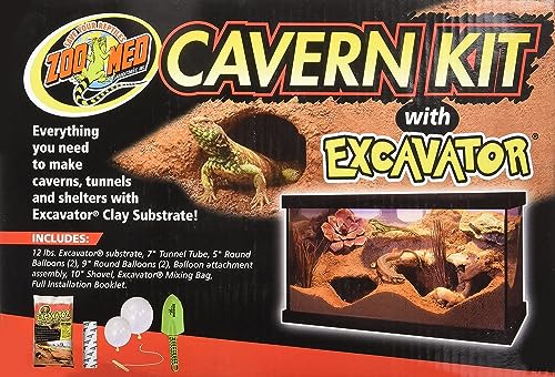 Zoo Med Cavern Kit with Excavator - size: Zoo Med Excavator Cavern Kit