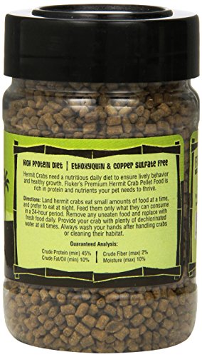 Fluker's Premium Pellet Diet, Food for Hermit Crabs, 3 oz
