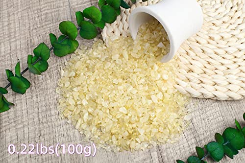 ZHIYUXI Citrine Crystal Chips Fish Tank Gravel Vase Filler Stones Bulk Crushed Crystals Gemstone Polished Natural Quartz Stone Healing Crystals Glass Stones Fish Rocks - color: H# Citrine, size: 0.22lbs
