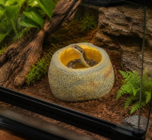 Snake Bathing Pool, Reptile Water Bowl, Bath Tub for Ball Python, Bearded Dragon, Gecko, Lizard, Soaking Pool for Reptile Habitat, Terrarium, Reptile Accessories
