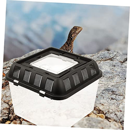 BESPORTBLE Turtle Crates Travel Reptile Travel Carrier Critter Box Reptile Display Container