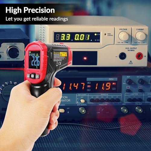 Infrared Thermometer Gun WG-127B, Digital IR Thermometer for Cooking, Candy, Food, Pizza Oven, Grill & Engine, Temp Reader -58℉~1112℉(-50℃~600℃) Non-Contact Temperature Gun (Not for Human)