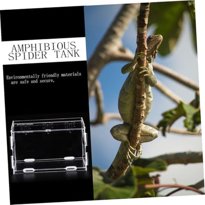 Acrylic Reptile Box for Bearded Dragon Turtle Spider Safe Eco-Friendly Removable Easy Assembly