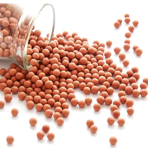 2 lb Clay Pebbles Clay Balls for Plants 6mm-8mm Mini Hydroponics Ceramic Ball Horticultural Grade Succulent Soil,for Plant Pots Vase Fillers Hydroponic Growing,Brown - color: Brown