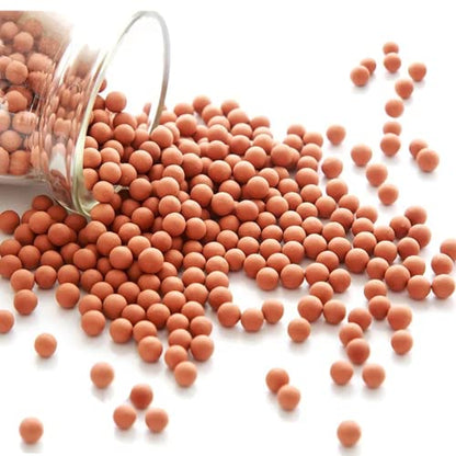 2 lb Clay Pebbles Clay Balls for Plants 6mm-8mm Mini Hydroponics Ceramic Ball Horticultural Grade Succulent Soil,for Plant Pots Vase Fillers Hydroponic Growing,Brown - color: Brown