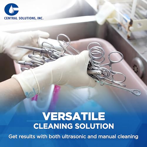 CSI Central Solutions Multi Enzymatic Cleanser - Hospital Grade Medical Instrument Cleaner for Presoak and Manual Processing, 1 Gal - Morning Mist - style: Morning Mist