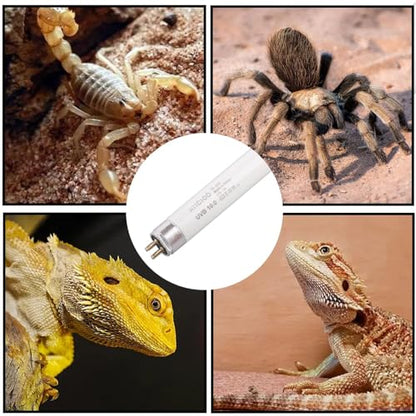Aiicioo 2 Pack T5 HO 10.0 Reptile UVB Light 24W - Desert 22" UVA UVB Fluorescent Lamp Tube UVB Lighting Bulb for Tortoises Lizard Bearded Dragon Chameleon Turtles - style: 2 pack T5 Tube-24W 10.0