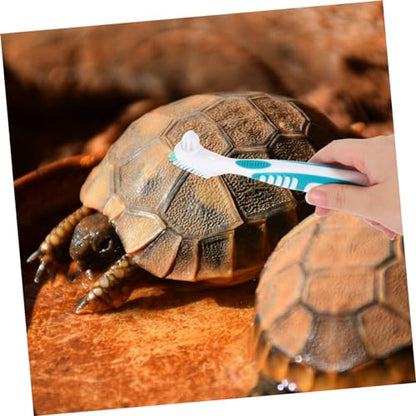 Happyyami 3pcs Turtle Brush Tortoise Shell Cleaning Brush Reusable Lightweight Ergonomic Handle Multi-Purpose for Turtle Care - color: Light Green
