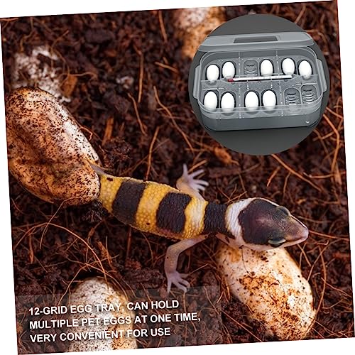 UPKOCH Reptile Hatching Box Transparent Incubation Container for Gecko Snake Lizard Eggs Lightweight Durable Double Design for Breeding and Scientific Research