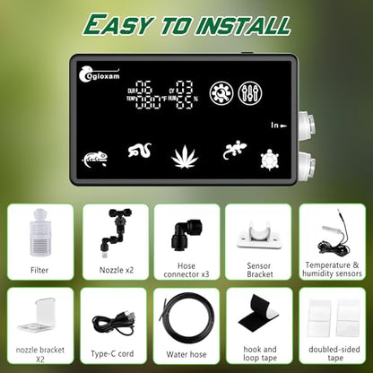 Automatic Reptile Mister System, Reptile Humidifiers Smart Misting System