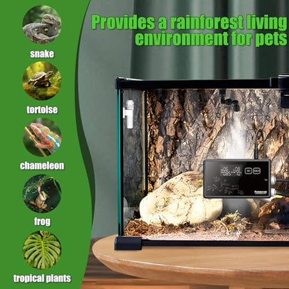 Fenocran Automatic Reptile Mister System, Reptile Humidifiers Smart Misting System