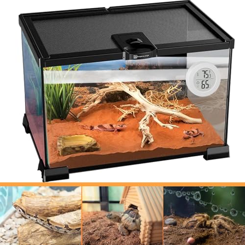 Reptile Tank Accessories, 2 Pack Bearded Dragon Tank Thermometer Humidity Gauge for Leopard Gecko, Jumping Spider, Snake, Gecko, Ball Python, Lizard - color: White