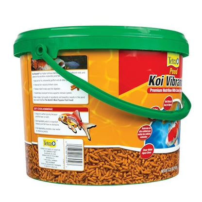TetraPond Koi Vibrance, Soft Sticks, Easy to Digest Floating Pond Food, 3.31 lbs | Daily Diet for Koi Fish and Ornamental Goldfish, Feed When Water is Above 50 Degrees, Highly Digestible, Clean & Clear Water - size: 3.31 Pound (Pack of 1)
