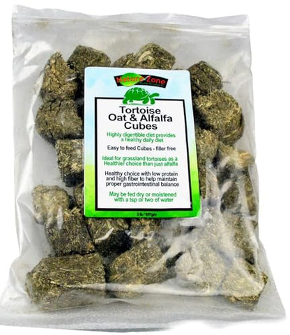 Nature Zone Tortoise Oat & Alfalfa Cubes 2 lb, for Grassland, Desert, Tropical, Forest Tortoises