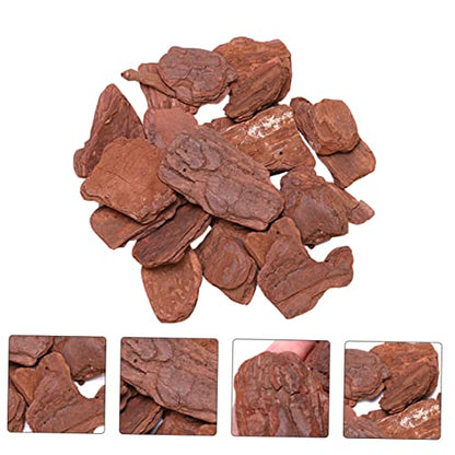 Happyyami 1pack Reptiles Breeding Box Pine Bark Substrate for Tortoise Habitat Decoration Natural Pine Material Pack for Reptiles and Animals